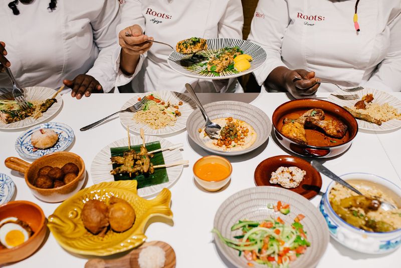 Roots Modena-CoC-2024-dishes on table